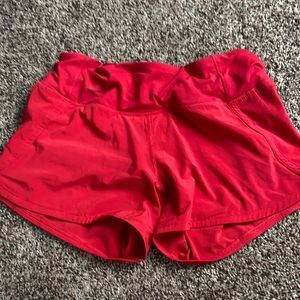 lululemon athletica shorts size 4 red